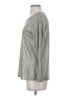Kim & Cami Metallic Silver Long Sleeve Top Size S - photo 5