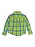 J. Khaki Plaid Green Long Sleeve Button-Down Shirt Size 4T - photo 2