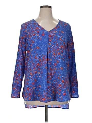 Bobeau 3/4 Sleeve Blouse (view 1)