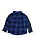 Healthtex 100% Cotton Plaid Blue Long Sleeve Button-Down Shirt Size 4T - photo 2