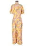 Lush Paisley Yellow Jumpsuit Size S - photo 2