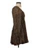 BILA 100% Rayon Animal Print Brown Cocktail Dress Size S - photo 4