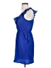 Kirra 100% Polyester Solid Blue Casual Dress Size S - photo 5