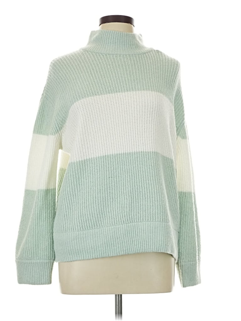 Hippie Rose Turtleneck Sweater In Green