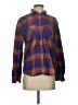 BDG 100% Cotton Plaid Purple Long Sleeve Button-Down Shirt Size XS - photo 1