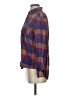 BDG 100% Cotton Plaid Purple Long Sleeve Button-Down Shirt Size XS - photo 5