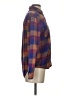 BDG 100% Cotton Plaid Purple Long Sleeve Button-Down Shirt Size XS - photo 4