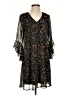Calvin Klein 100% Polyester Paisley Black Cocktail Dress Size 4 - photo 1