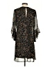 Calvin Klein 100% Polyester Paisley Black Cocktail Dress Size 4 - photo 2