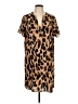 Shein 100% Polyester Animal Print Brown Casual Dress Size 12 - photo 1