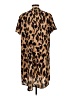 Shein 100% Polyester Animal Print Brown Casual Dress Size 12 - photo 2