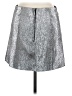 H&M Metallic Silver Formal Skirt Size 8 - photo 2