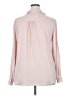 Maurices 100% Polyester Solid Pink Long Sleeve Blouse Size XXL - photo 2