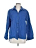 Unbranded Blue 3/4 Sleeve Button-Down Shirt Size M - photo 1