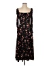 Alexia Admor Floral Black Casual Dress Size 2 - photo 1