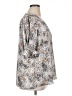 Jones New York 100% Polyester Animal Print Silver Short Sleeve Blouse Size 1X - photo 4
