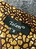 Tolani 100% Silk Animal Print Brown 3/4 Sleeve Silk Top Size S - photo 6
