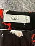 A.L.C. 100% Silk Print Orange Silk Skirt Size 0 - photo 3