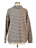 Tru Luxe Jeans Stripes Silver Turtleneck Sweater Size M - photo 1