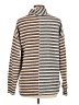 Tru Luxe Jeans Stripes Silver Turtleneck Sweater Size M - photo 2