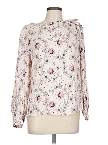 Rebecca Taylor Long Sleeve Silk Top (view 1)