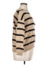 Shein Curve 100% Polyester Stripes Tan Turtleneck Sweater Size 0X - photo 4