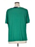 Susan Graver Solid Green Short Sleeve Blouse Size 1X - photo 2
