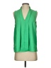Timing 100% Polyester Green Sleeveless Blouse Size S - photo 1