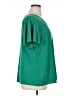 Susan Graver Solid Green Short Sleeve Blouse Size 1X - photo 4