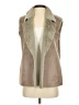 Drew 100% Polyester Tan Faux Fur Vest Size S - photo 1