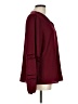 Shein 100% Polyester Burgundy Long Sleeve Blouse Size 12 - photo 4