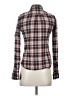 Obey Plaid Burgundy Long Sleeve Button-Down Shirt Size S - photo 2