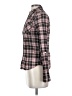 Obey Plaid Burgundy Long Sleeve Button-Down Shirt Size S - photo 5