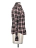 Obey Plaid Burgundy Long Sleeve Button-Down Shirt Size S - photo 4