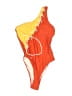 Cupshe Graphic Orange One Piece Swimsuit Size XS - photo 1