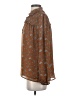 Pleione 100% Polyester Brown Long Sleeve Blouse Size S - photo 5