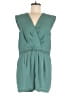 BCBGeneration 100% Polyester Solid Teal Romper Size M - photo 1