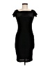 Snap Solid Black Cocktail Dress Size M - photo 1