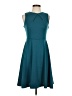 NY Collection Solid Teal Cocktail Dress Size XS (petite) - photo 1