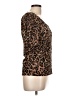 Reitmans Animal Print Brown 3/4 Sleeve T-Shirt Size L - photo 4