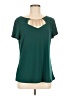 Diana Belle Teal Short Sleeve Top Size M - photo 1