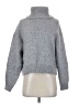 MNG Solid Gray Turtleneck Sweater Size S - photo 1