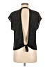 Marika Black Short Sleeve Top Size M - photo 2