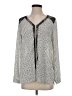 Pleione 100% Polyester Silver Long Sleeve Blouse Size XS - photo 1