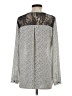 Pleione 100% Polyester Silver Long Sleeve Blouse Size XS - photo 2