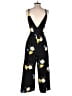Topshop Graphic Black Jumpsuit Size 4 - photo 2