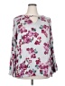 Lane Bryant 100% Rayon Silver 3/4 Sleeve Blouse Size 18 - photo 1