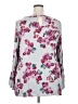 Lane Bryant 100% Rayon Silver 3/4 Sleeve Blouse Size 18 - photo 2