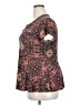 Dana Buchman Paisley Brown Short Sleeve Blouse Size XXL - photo 5