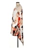 Bar III 100% Polyester Print Ivory Casual Dress Size L - photo 5